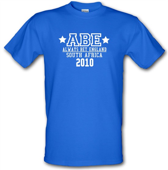 ABE Always Bet England t-shirts